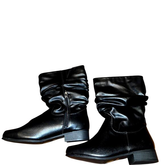 NWOT East 5th 9.5W Black Women's Ankle Boots 9 1/2 9.5 W Wide New Shoes - Picture 4 of 8